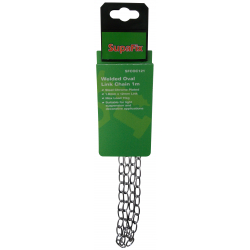 SupaFix Welded Oval Link Chain 1m - Steel Chrome Plated - STX-319641 