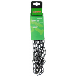 SupaFix Welded Link Chain 2.5m - Steel Electro Plated Black 3x21mm - STX-319651 