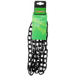 SupaFix Welded Link Chain 2m - Steel Electro Plated Black 5x21mm - STX-319658 