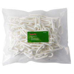 SupaFix Plastic Chain 5m - 6mm White - STX-319685 