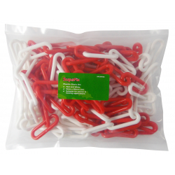 SupaFix Plastic Chain 5m - 6mm Red/White - STX-319686 