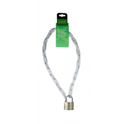 SupaFix Security Chain with Padlock 900mm - Bright Zinc Plated 6mm - STX-319691 
