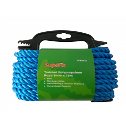 SupaFix Twisted Polypropene Rope 15m - 8mm - STX-319717 