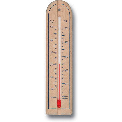 Brannan Short Wall Thermometer - Wood - STX-320117 