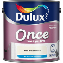 Dulux Once Matt 2.5L - Pure Brilliant White - STX-321309 