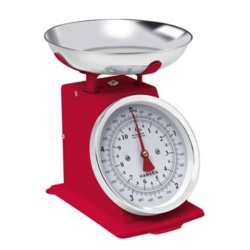 Terraillon Dual Dial Kitchen Scale - 5kg Red - STX-323159 