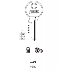 RST Viro Cylinder Key Blank - Pack 10 - V5PD - STX-323377 