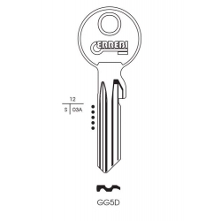 RST Gege Cylinder Key Blank - Pack 10 - GG5D - STX-323385 