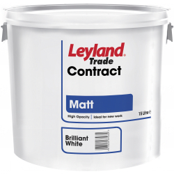 Leyland Trade Contract Matt - 15L Pure Brilliant White - STX-323509 