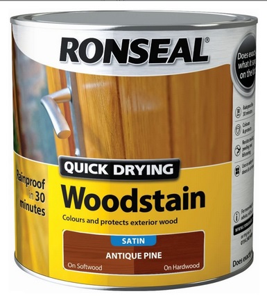 Ronseal Quick Drying Woodstain Satin 2.5L - Antique Pine - STX-324723 