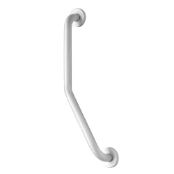 Croydex Angled Grab Bar with Concealed Fixing - 60cm - White - STX-326322 