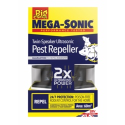 The Big Cheese Mega Sonic Twin Speaker Ultrasonic Pest Repeller - STX-326508 