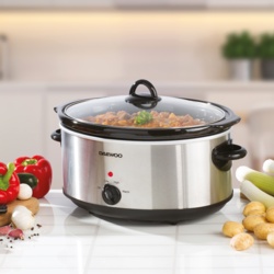 Daewoo Stainless Steel Slow Cooker - 6.5L - STX-327167 