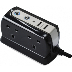 Masterplug USB Plug In 4 Gang Socket - STX-327787 