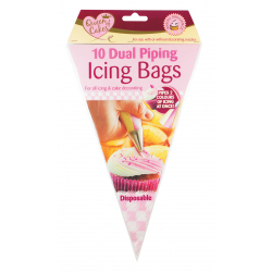 Queen of Cakes Dual Icing Piping Bags - Pack 10 - STX-328307 