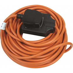 Masterplug Outdoor Heavy Duty Cable Reel Orange - 10m 1 Gang - STX-328475 