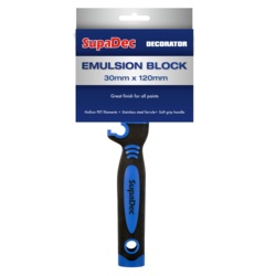 SupaDec Emulsion Block Brush - 30mm x 120mm - STX-329841 
