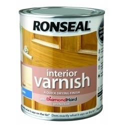 Ronseal Interior Varnish Satin 250ml - Clear - STX-330075 