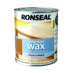 Ronseal Interior Wax Matt 750ml - Medium Oak - STX-330135 