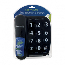 Connect-It Big Button Speaker Phone - Black or White - STX-330184 