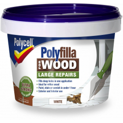 Polycell Polyfilla Wood Large Repair - 250gm White Tub - STX-330310 