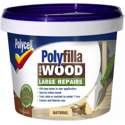 Polycell Polyfilla For Wood Large Repairs - 375gm Natural Tub - STX-330311 