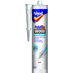 Polycell Polyfilla Wood General Repair - White Cartridge 480gm - STX-330326 