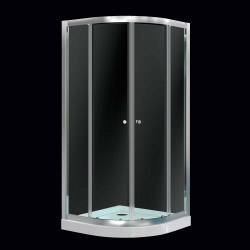 SupaPlumb Twin Sliding Door Shower Enclosure Quad - 1850mmx900mm - STX-331304 