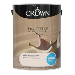 Crown Matt Emulsion 5L - White Pepper - STX-331631 