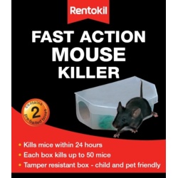 Rentokil Fast Action Mouse Killer - Twin Pack - STX-333974 