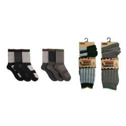 RJM Mens Work Socks - Pack 3, UK 7-11 - STX-335351 