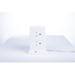 Lyvia 9 X 13A Uk Power Socket - 1.5m Lead Comes In White - STX-337004 