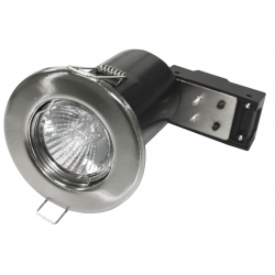 Powermaster Fixed Fire Rated Downlight - Brushed Chrome - STX-337341 