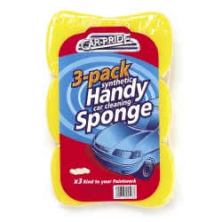 Car Pride Handy Car Sponges - Pack 3 - STX-338675 