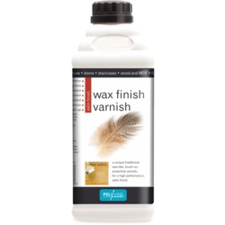 Polyvine Wax Finish Varnish Satin Finish - 1L Clear - STX-338766 