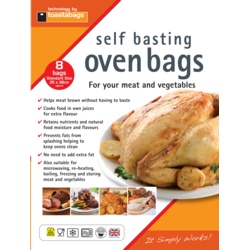 Toastabags Oven Roasting Bags Standard (25X38cm) - 8 Pack - STX-339202 