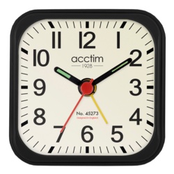 Acctim Maldon Alarm Clock - Black - STX-340369 