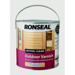 Ronseal Crystal Clear Outdoor Varnish 2.5L - Satin - STX-340498 