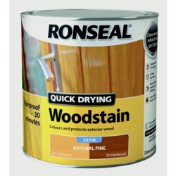 Ronseal Quick Drying Woodstain Satin 2.5L - Natural Pine - STX-340506 