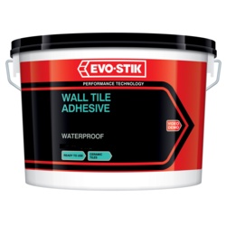 Evo-Stik Tile A Wall Waterproof Adhesive & Grout for Ceramic & Mosaic Tiles - White - Economy 1L - STX-341313 