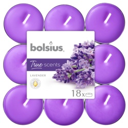 Bolsius 4 Hour Tealights - Lavender Pack 18 - STX-343163 