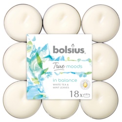 Bolsius 4 Hour Tealights - In Balance Pack 18 - STX-343173 