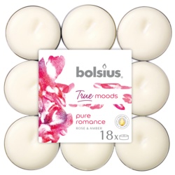 Bolsius 4 Hour Tealights - Pure Romance Pack 18 - STX-343174 