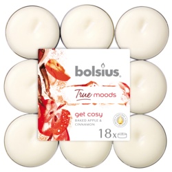 Bolsius 4 Hour Tealights - Get Cosy Pack 18 - STX-343175 