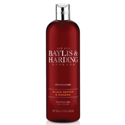 Baylis & Harding Moisturising Shower Gel 500ml - Black Pepper & Ginseng - STX-343379 