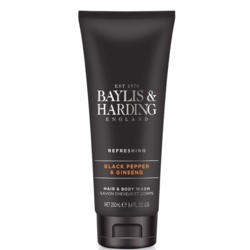 Baylis & Harding Hair & Body Wash 250ml - Black Pepper & Ginseng - STX-343381 