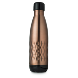 Casa & Casa Diamond Stainless Steel Vacuum Water Bottle - Copper 500ml - STX-343590 