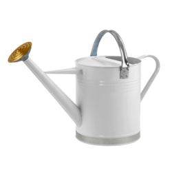 Ambassador Metal Watering Can - Cream 2 Gallon - STX-344387 