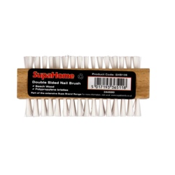 SupaHome Wood Double Side Nail Brush - STX-344580 