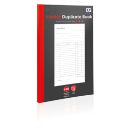 A Star Invoice Duplicate Book - 80 Pages - STX-345922 